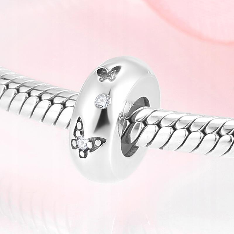 Charms Do Pandora Stoper Motylki Srebro S925 Moda Trusky