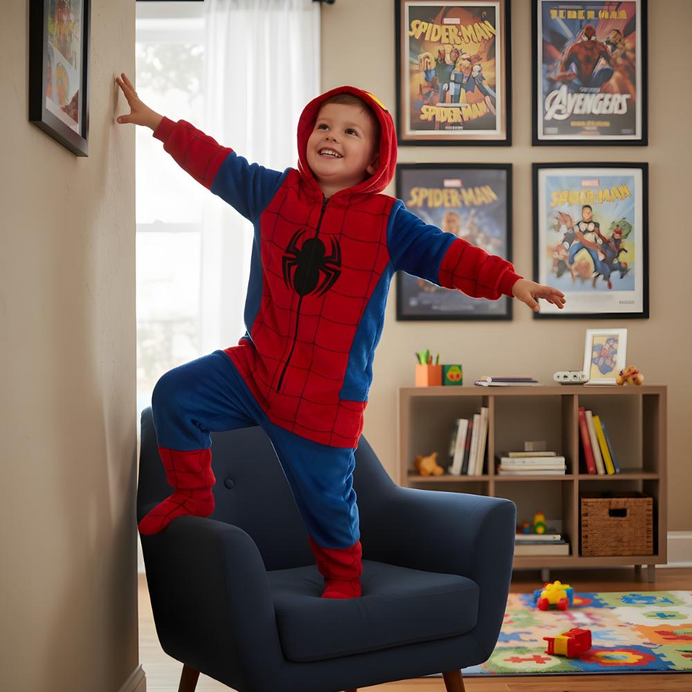 Piżama Onesie Kigurumi Kostium Przebranie Spider-Man 115-125Cm