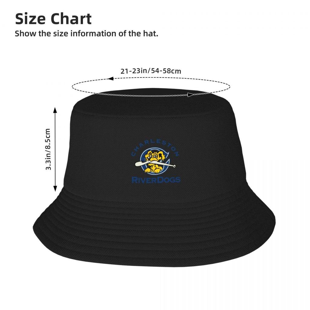 New The Charleston RiverDogs Bucket Hat Anime Hat Military Tactical Cap Brand Man Caps Custom Cap Golf Hat Women Unisex's