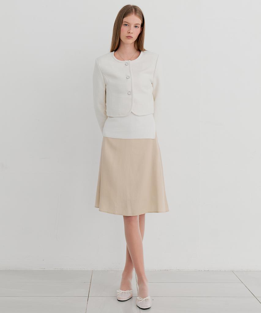 Itove Seoul Tencel Flare Midi Skirt Be