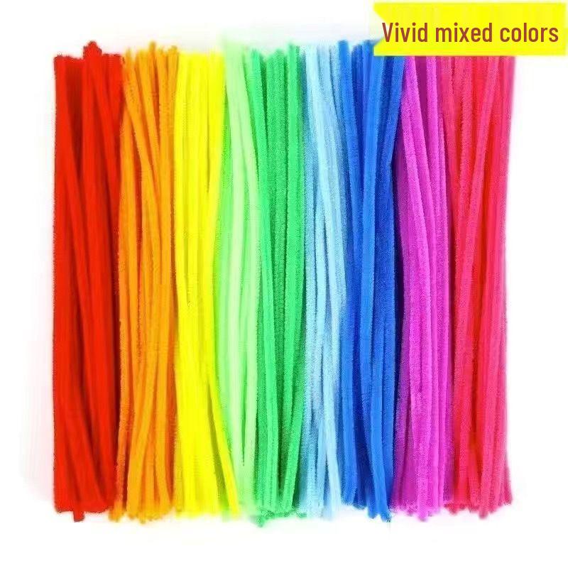 DIY Bouquet Plush Twist Stick for Children's Handmade Toy Creations - Hair-Safe Material, Ideal for Crafting