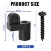 A84E-For Fastens Winter Window Screens 3/8 In Nylon Window Screen Clip With Screws Offset Window Clips
