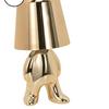 Italien Little Golden Man Bordslampa Touch Switch LED Nattljus Kafé Bar Sovrumsinredning Tänkare Rumsdekorlampa