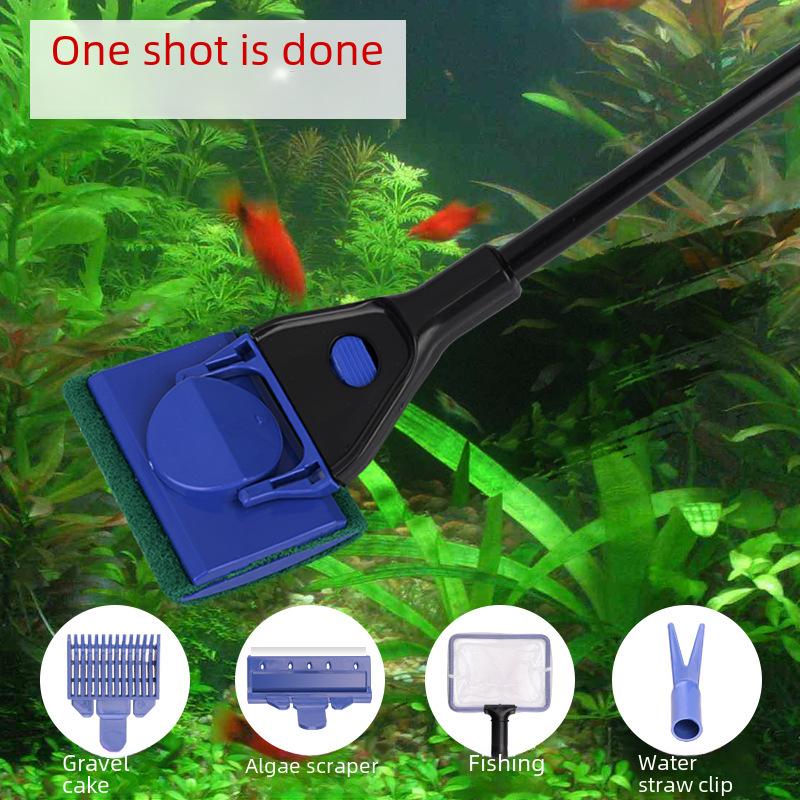 Aquarium Glasreinigungsbürste mit langem Griff