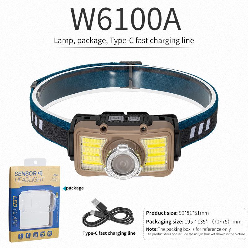LED Headlamp For Camping Hunting LED Headlight Mini Head Light USB White Light Head Lamp Flashlight
