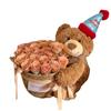 Geburtstagsstrauß: Duftende Seifenblume, Teddybär & Puppe für Freundin oder beste Freundin