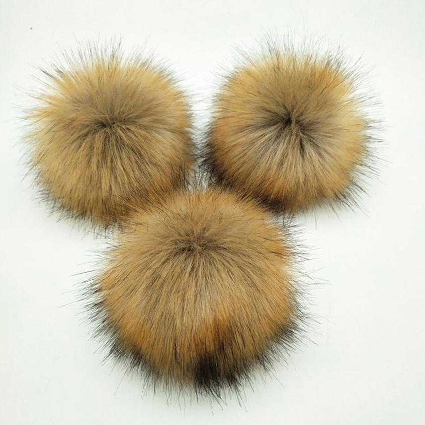 

8/10 см DIY Помпон из искусственного лисьего меха с резинкой Разноцветный помпон для сумки, брелка, обуви, шляп Пушистый помпон Материал для DIY поделок 1pc-8cm