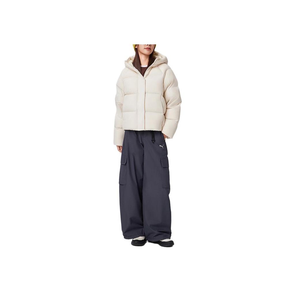 Puma Warm Hooded Zipper Long Sleeve Down Jacket Women Outerwear 684079-87