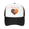 Punch Monkey Süße Netz-Baseballkappe Unisex Damen HipHop Sonnenhüte Dad Hat Verstellbare Snapback-Kappen Sportkappe Sommer Trucker-Kappe