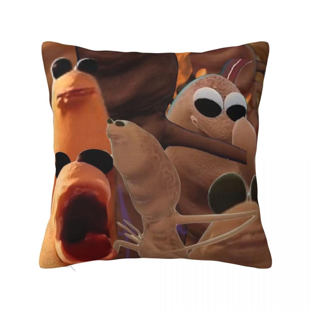 Marcus The Worm Square Pillow Case Cushion Covers Creative Zipper Decorative Throw Pillow Case Cover for Sofa 40*40cm