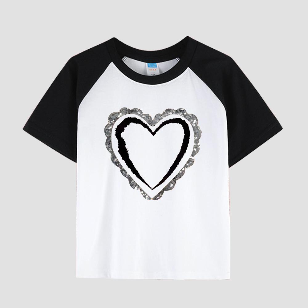T-shirt Stampata da Bambino con Girocollo, Tessuto in Cotone, Top Casual alla Moda a Maniche Corte per Ragazzo per l'Estate