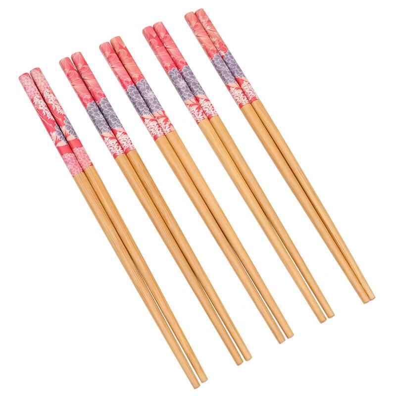 Chang Baosen 50-Pair Chinese Bamboo Chopsticks Set