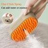 Steamy Cat Brush 3 in 1 Spazzola elettrica anti-schizzi per gatti con spruzzo di vapore per massaggio Pet Grooming Pettine per la rimozione dei peli Pettini Nuovo