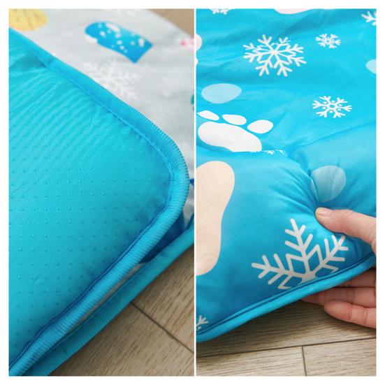 Pet Ice Silk Cooling Pad Non-slip Foldable Breathable Summer Cat Dog