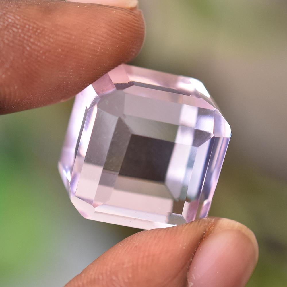 AA+ Quality 67 Ct RARE Cube Shape NATURAL Pink Topaz Loose Gemstone