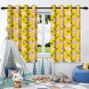 2Pcs Fresh Flowers Window Curtains Children Bedroom Living Room Apartment Indoor Outdoor Thermal Insulated Blackout Curtain