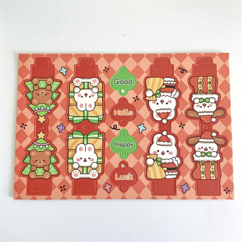 Christmas Cartoon Lollipop Greeting Card with Inspirational Messages for Students