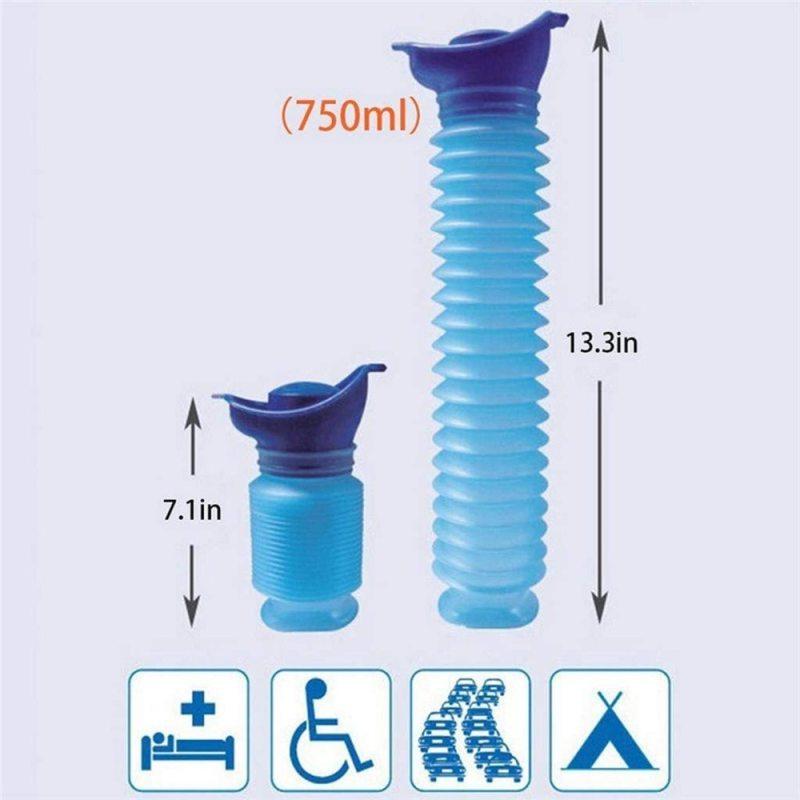 1/2 set Orinatoio Auto Secchio Orinatoio Esterno In Piedi Urina Emergenza Viaggio Portatile Riutilizzabile Restringibile Campeggio Toilette Perdita di Urina
