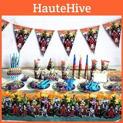 Dragon Z Ball Theme Party Decor Supplies Tableware Birthday Decorations Party