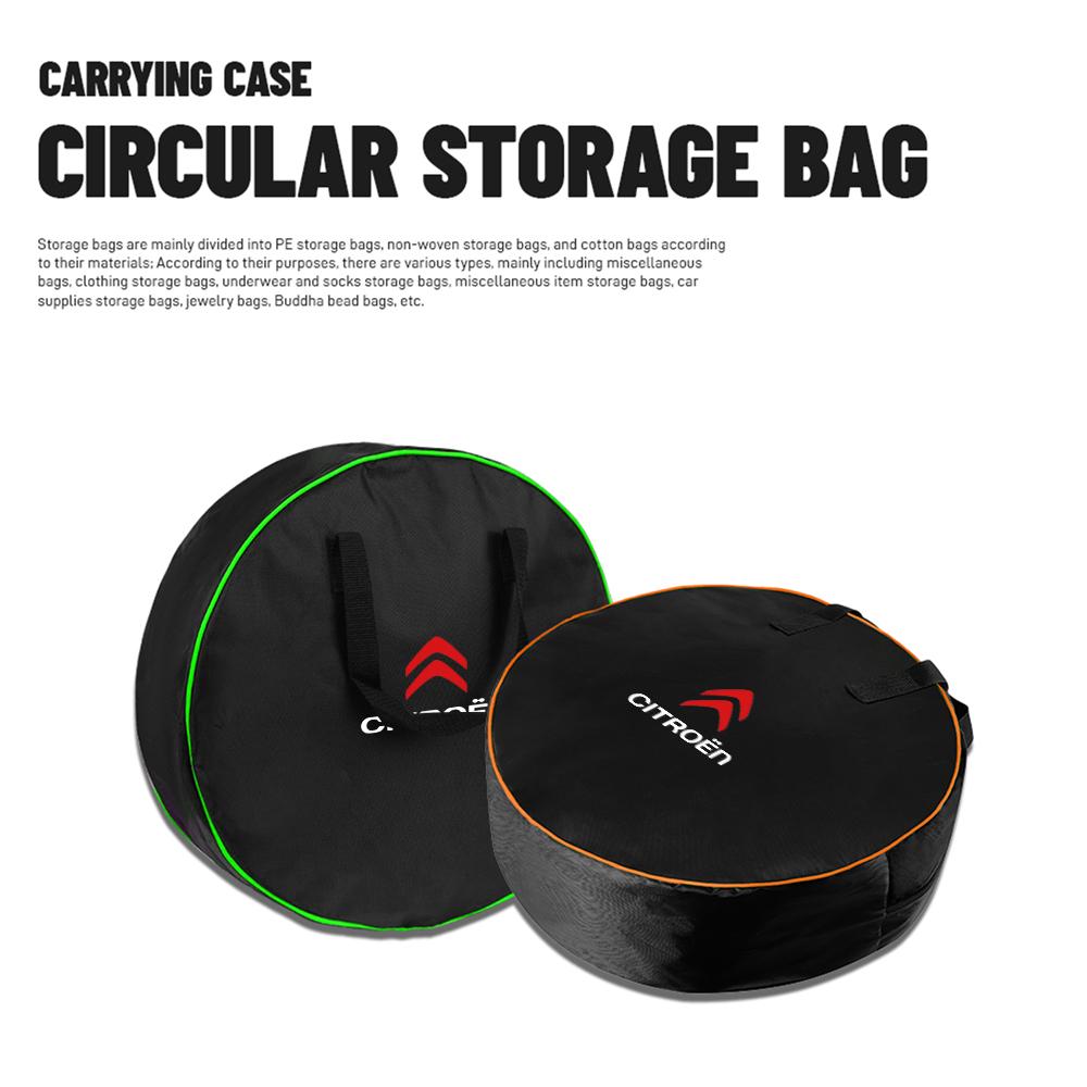 1pc EV Car Charging Cable Storage Cables Carry Bag For Citroen C5 C4 C3 C1 C2 Berlingo Celysee Cactus Picasso Saxo Accessories
