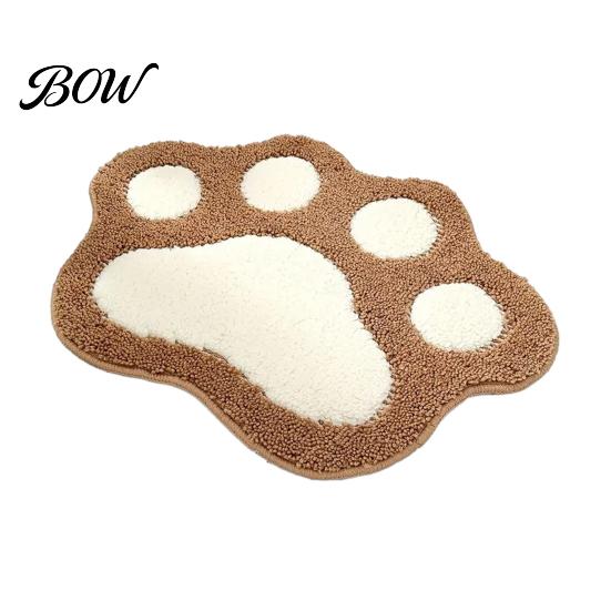Cute Home Decor Rug Cat Paw Bath Mat, Non-Slip Soft Fluffy Rug, Absorbent Durable Bathroom Carpet Washable Area for Entrance Bedroom Anti-slip Shower