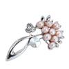 Luxury Jewelry 100% Genuine Natural Freshwater Pearl Wedding Micro-inlaid Zircon Coat Women All Match Accessories Pin Brooch