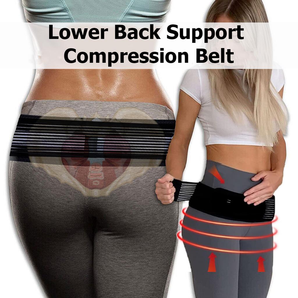 HOUKEA Lower Back Support Belt Correction Belt Sciatica Back Pain Relief Support Strap Health Care Accessory