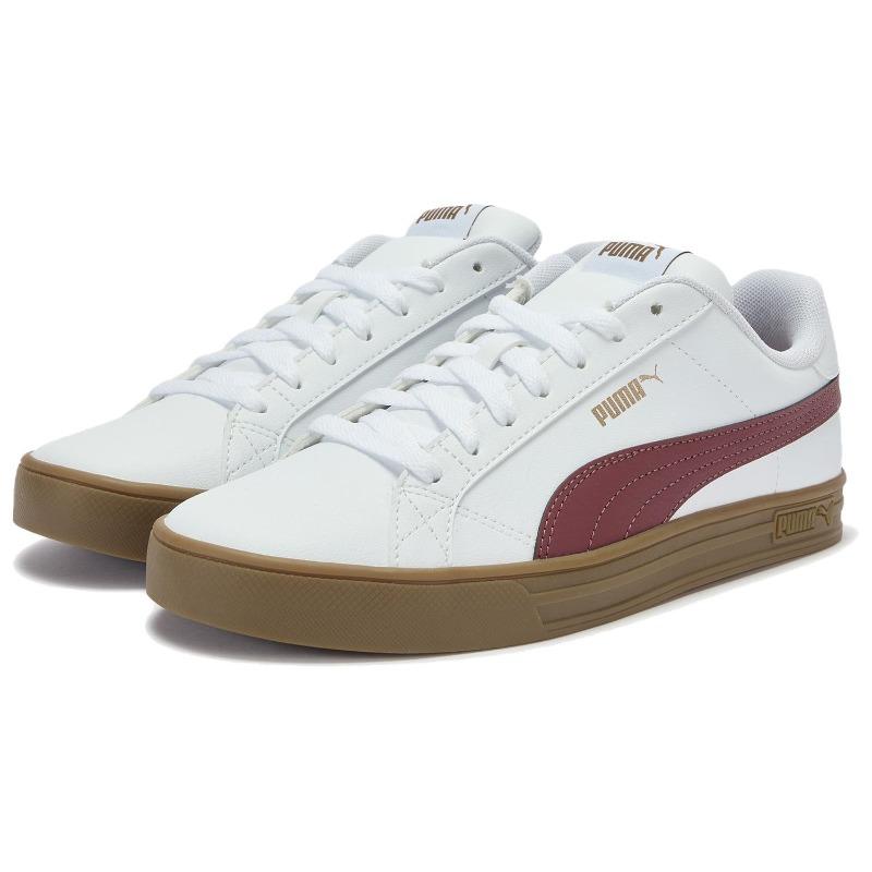 PUMA Smash Vulc V3 Unisex Low Top Skate Shoes White 380752-14
