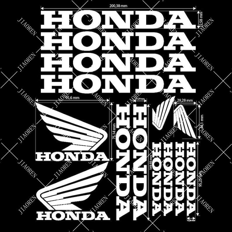 Vinyl Honda Sticker Wing Decal Motorcycle Logo Kit
