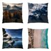 Modern Throw Pillowcase Sofa Square Landscape Decoration Living Room Natural Scenery Pillowcase