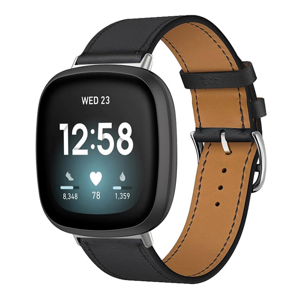 Leather Bracelet Strap For Fitbit Versa 4 3 2 1 Versa Lite Smart Watch Wristband Replacement Strap For Fitbit Sense/sense 2 Watchband