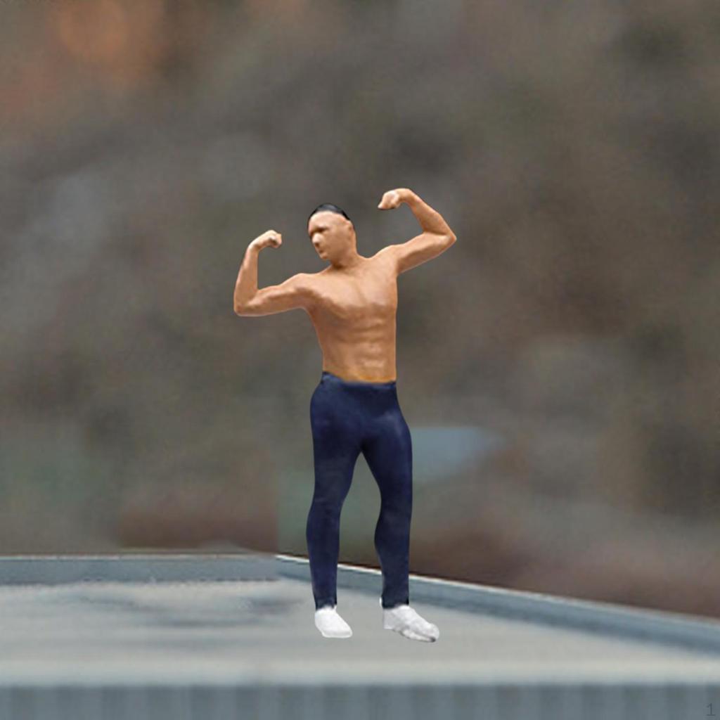 1/64 Mini Figure Model Artwork Centerpiece Home Decoration Artificial Sculpture Simulation People