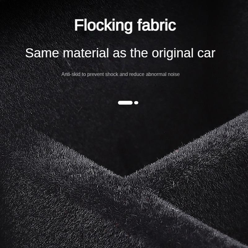 Center Console Storage Box For Tesla Model 3 2023 Model Y 2020-2024 Hidden Car Armrest Front Rear Organizer Flocking Layer Slide