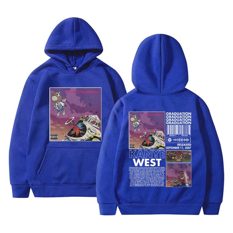 Autumn/Winter Male Rap Singer Kanye West Cool Street Trendy Hip Hop Casual Sportswear Casual Clothing Warm Fashion Hoodie Gift