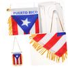 TENDYCOCO Puerto Rico Flag Car Hanging Pendant Car Rearview Mirror