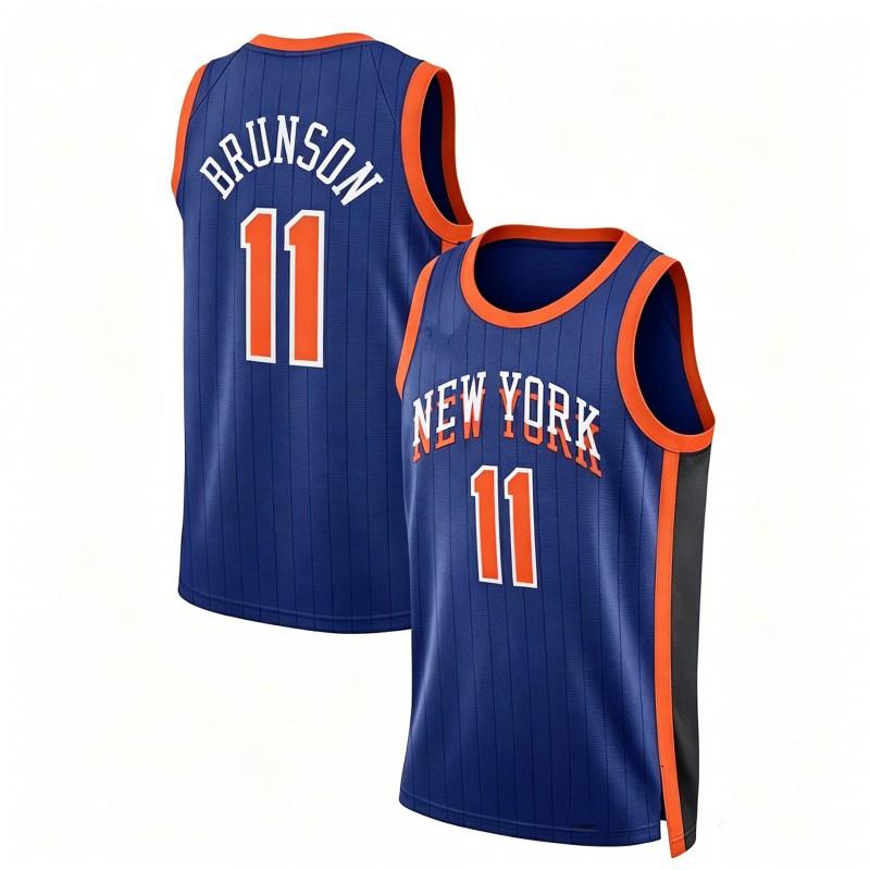 Mens NBA Basketball Jersey Sleeveless Custom11 Brunson 33 Ewing 32 25 Bridges Team Fan Apparel