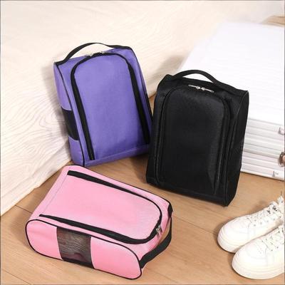 Portable Golf Shoe Bag Oxford Cloth Shoe Carrier Bags Breathable Lightweight Golf Handbag Dustproof Football Tennis Shoe Bag