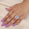 Tanzanite Gemstone 925 Sterling Silver Jewelry Women's Ring For Engagement Gift CZR-3-9