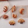 Baby Girls Cute Simulation Food Hairclip Kids Resin Croissants Waffles Cookies Hairpin For Children Accessory