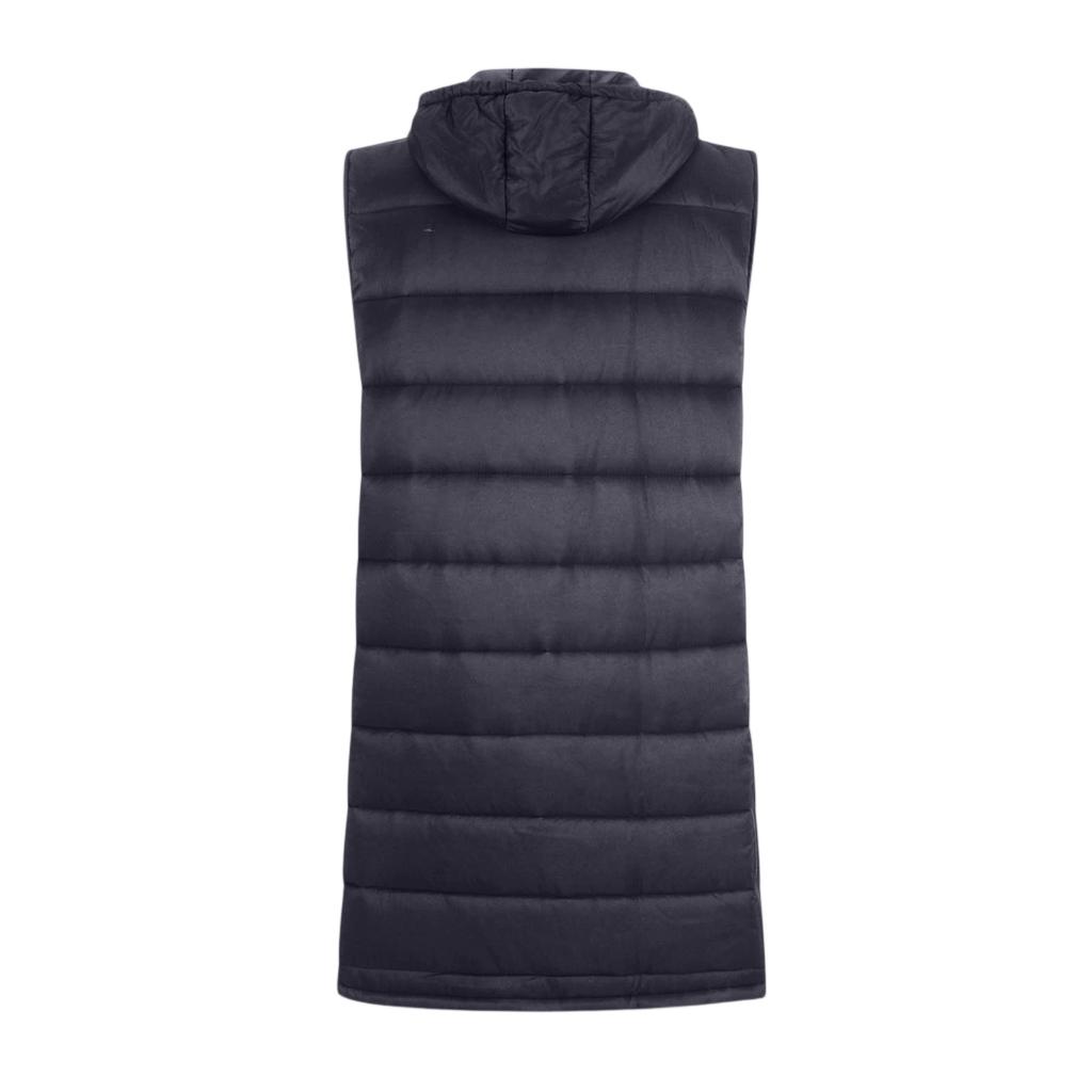 Vestă Lungă de Damă la Modă Vestă de Puf cu Glugă Fără Mâneci Casual pentru Femei