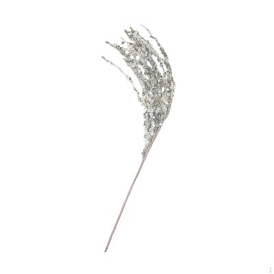 21.65" Christmas Tree Pick for Holiday Decor with Glitter Branch And Sequins