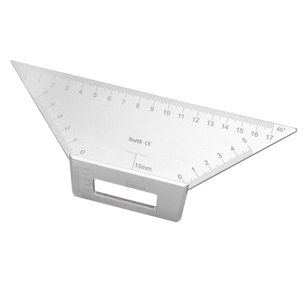 3D Multi-Winkel-Messlineal 90 45 Grad Anriss Gehrungswinkel Mess-T-Lineal für die Holzbearbeitung