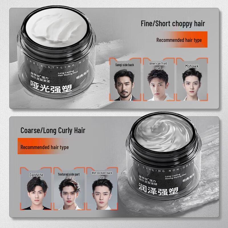 Vitas Men's Strong Hold Matte Hair Clay
