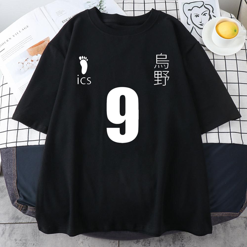 Kageyama Tobio Anime Haikyuu Potisk Dámská Unisex Bavlněná Trička Osobnost Celoplošný Oversize Top Léto Prodyšné Pánské Krátký Rukáv