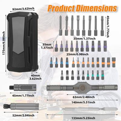 Ratchet Screwdriver Set 43in1/24in1 Magnetic Screwdriver Repair Tools Set with Handle Multi-functional Screwdrivers for Computer