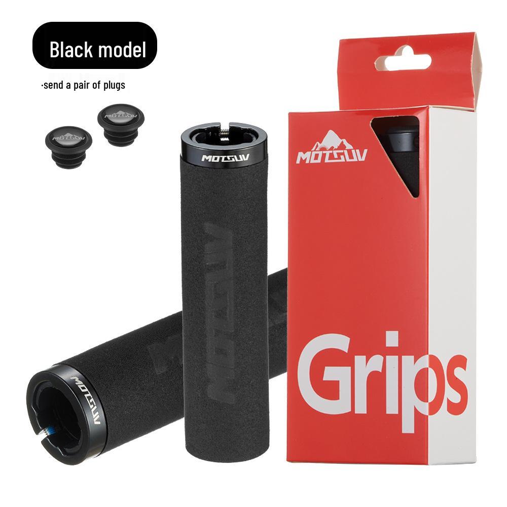 

Сверхлегкие алюминиевые грипсы с фиксацией, противоскользящие, амортизирующие, для руля горного велосипеда, с губчатой подкладкой Sponge Handlebar Grips чёрный