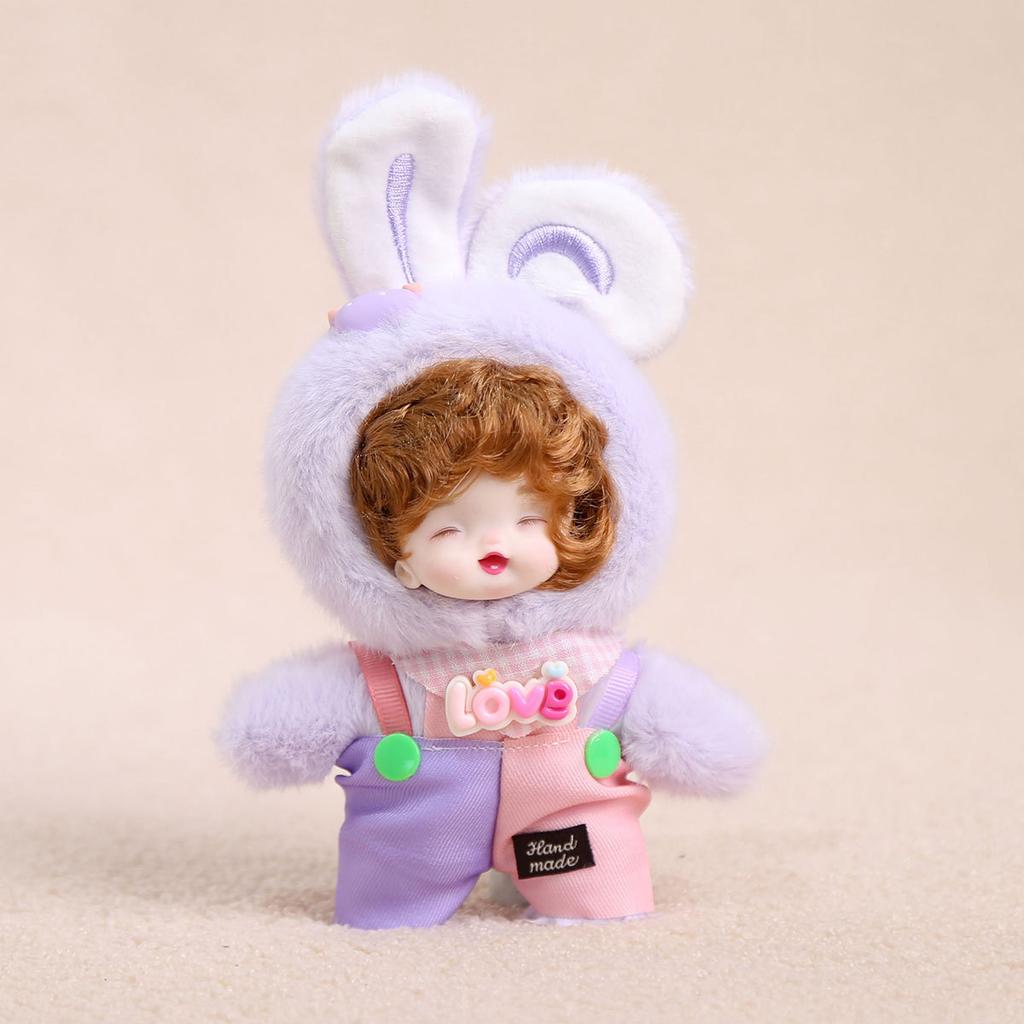 Vinyl Plush Toy Small Peach Doll Pendant Keychain Girl Bag Pendant Cute Doll