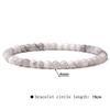 4mm Natural Agate Mini Energy Bracelet Women's Glossy Beads Semi-Precious Pulsera Jewellery Bracelet Bracelet