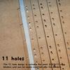 DY.2ten A4 Binder Dividers 11-Holes, Sturdy Kraft Paper Dividers with 5 Tabs for School Office Home, 2 Sets, 10 Paper Index Dividers.