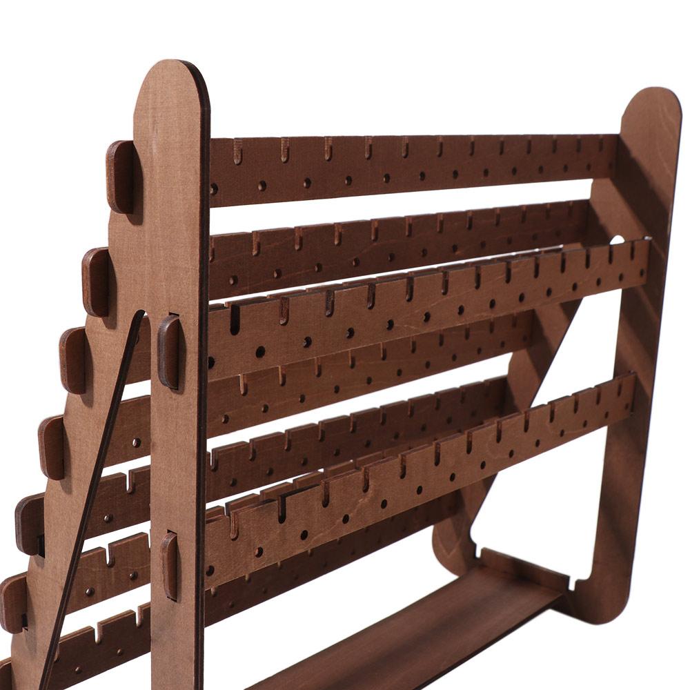 Wooden Tray Wood  Earring Holder Anti-slip Jewelry Stall Display Retro Earring Rack  Rings